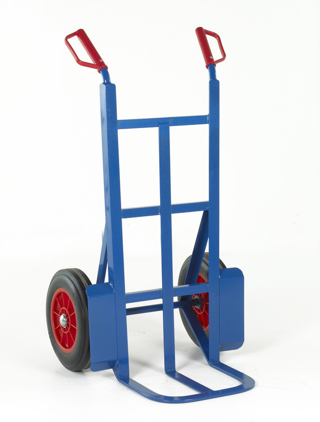 An image of Industrial Rough Terrain Sack Truck with Solid wheels - 350kg Capacity