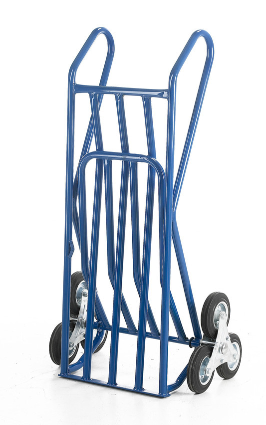 An image of Heavy Duty Looped Handle Folding Toe Stair Climber Sack Truck - 200kg Capacity