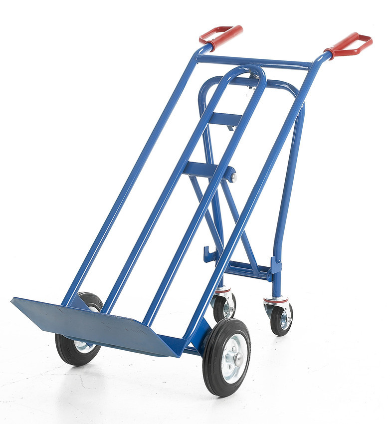 An image of Heavy Duty 3 in 1 Solid Wheel Sack Truck - 250kg Capacity