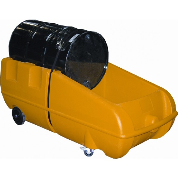 An image of Standard Yellow Bunded Drum Trolley